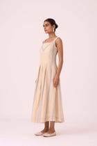 Bosie Beige Handwoven Dress view 2