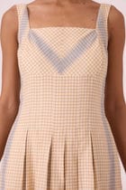 Bosie Beige Handwoven Dress view 4
