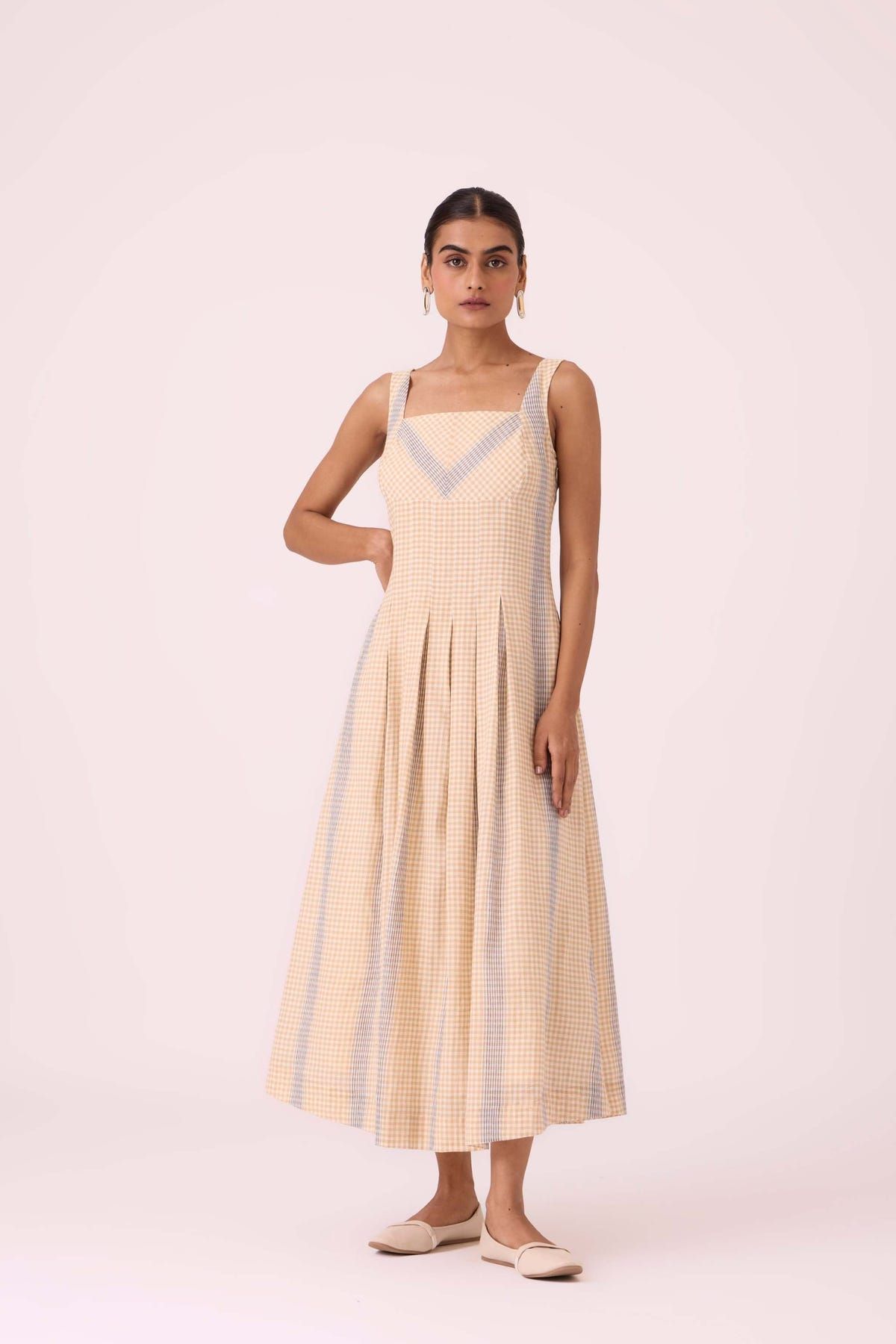 Bosie Beige Handwoven Dress - image 5