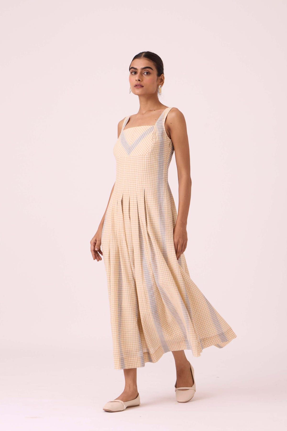 Bosie Beige Handwoven Dress - image 6