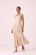 Bosie Beige Handwoven Dress view 6