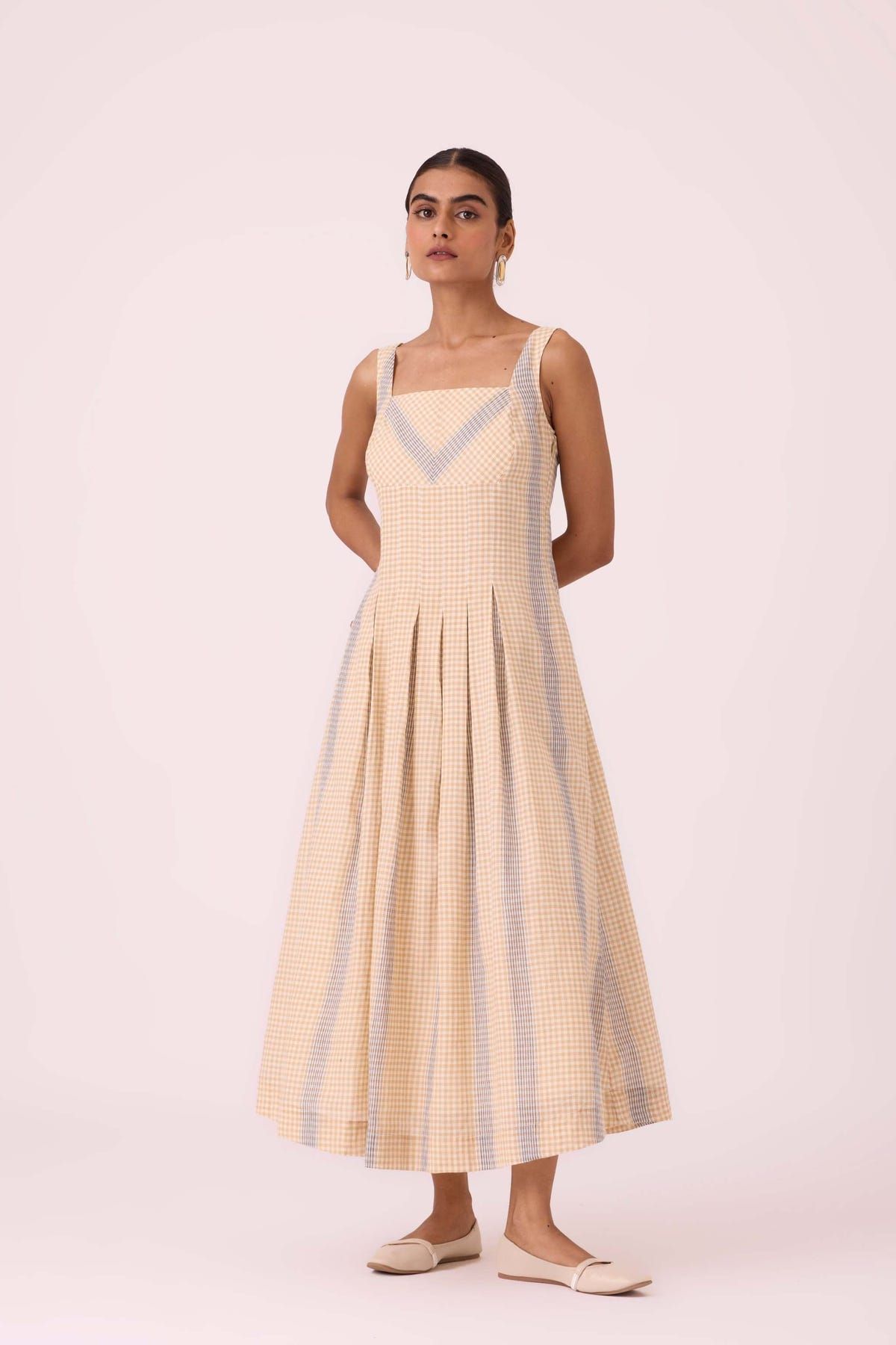 Bosie Beige Handwoven Dress - image 9