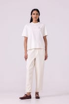 Drew Off  White Organic Cotton TShirt view 1