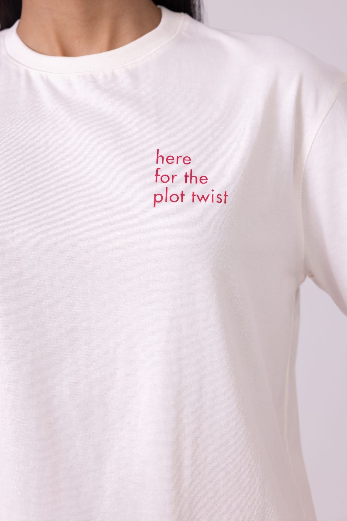 Drew Off  White Organic Cotton TShirt - image 6