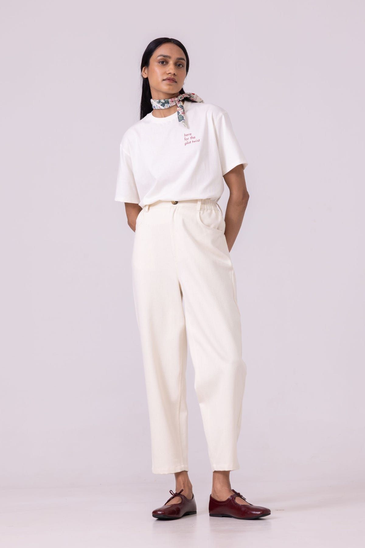 Drew Off  White Organic Cotton TShirt - image 7