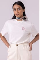Drew Off  White Organic Cotton TShirt view 8