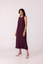 Brooke Wine Midi Dress view 3