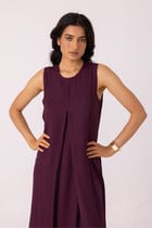 Brooke Wine Midi Dress view 4