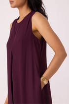 Brooke Wine Midi Dress view 6