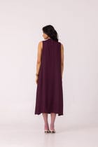 Brooke Wine Midi Dress view 9
