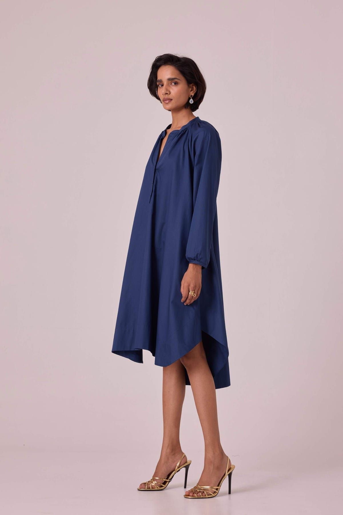 Woodstock Blue Tent Dress - image 3