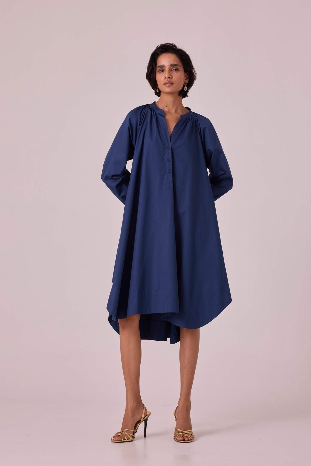 Woodstock Blue Tent Dress - image 4