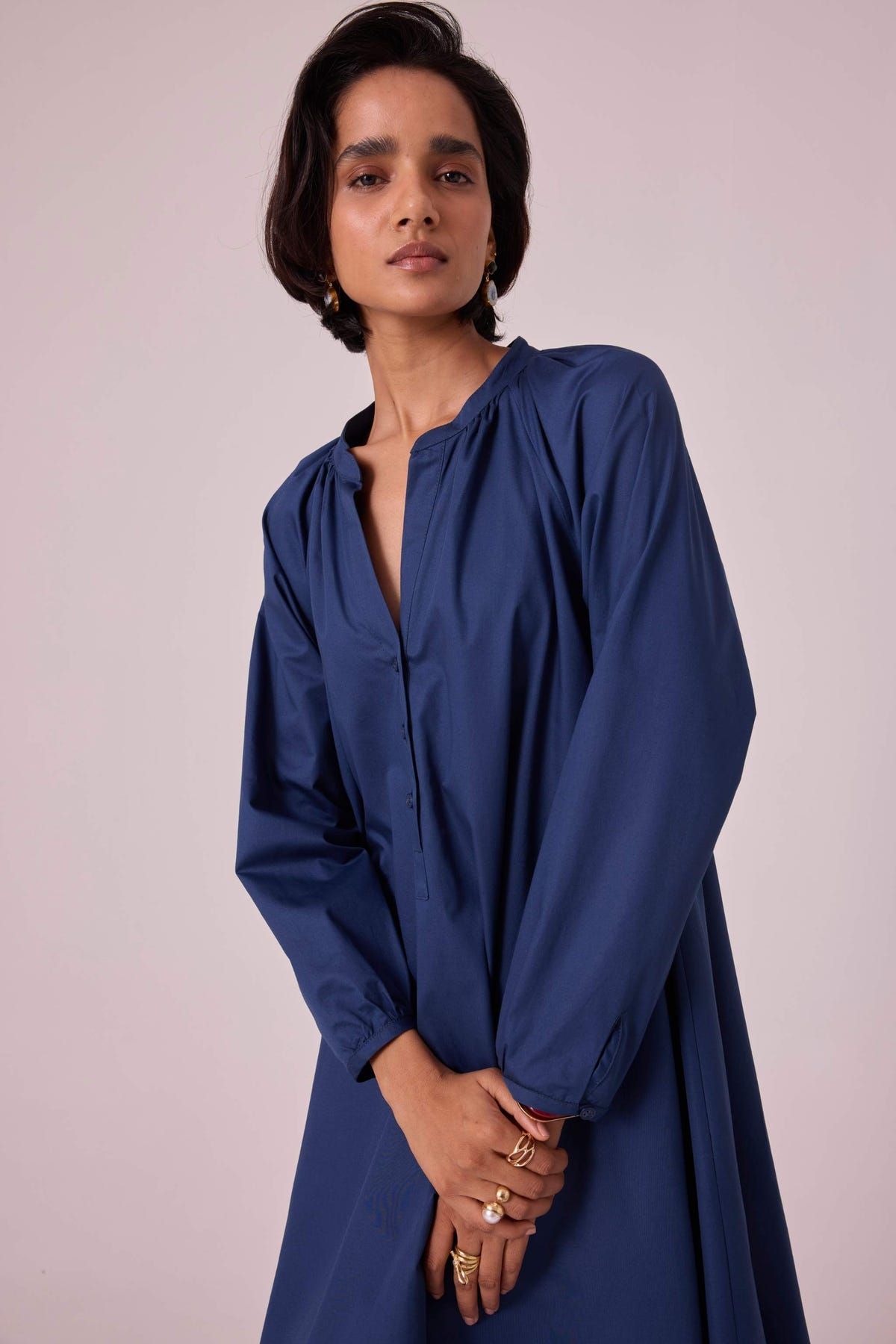 Woodstock Blue Tent Dress - image 6