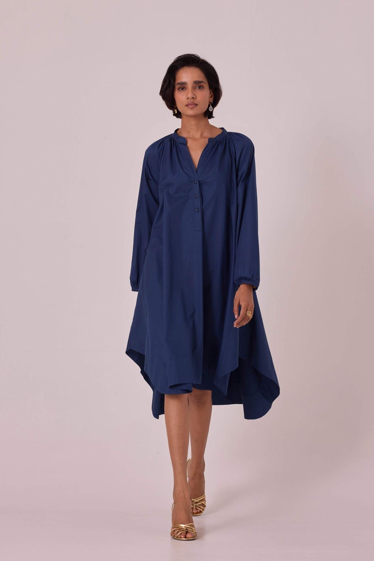 Woodstock Blue Tent Dress - image 8