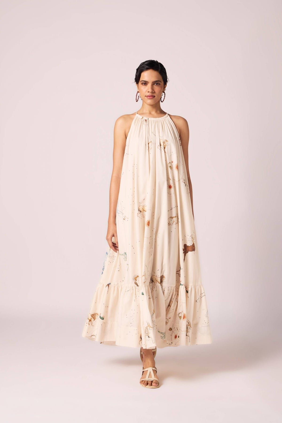 Naiara Zodiac Print Maxi Dress - image 1