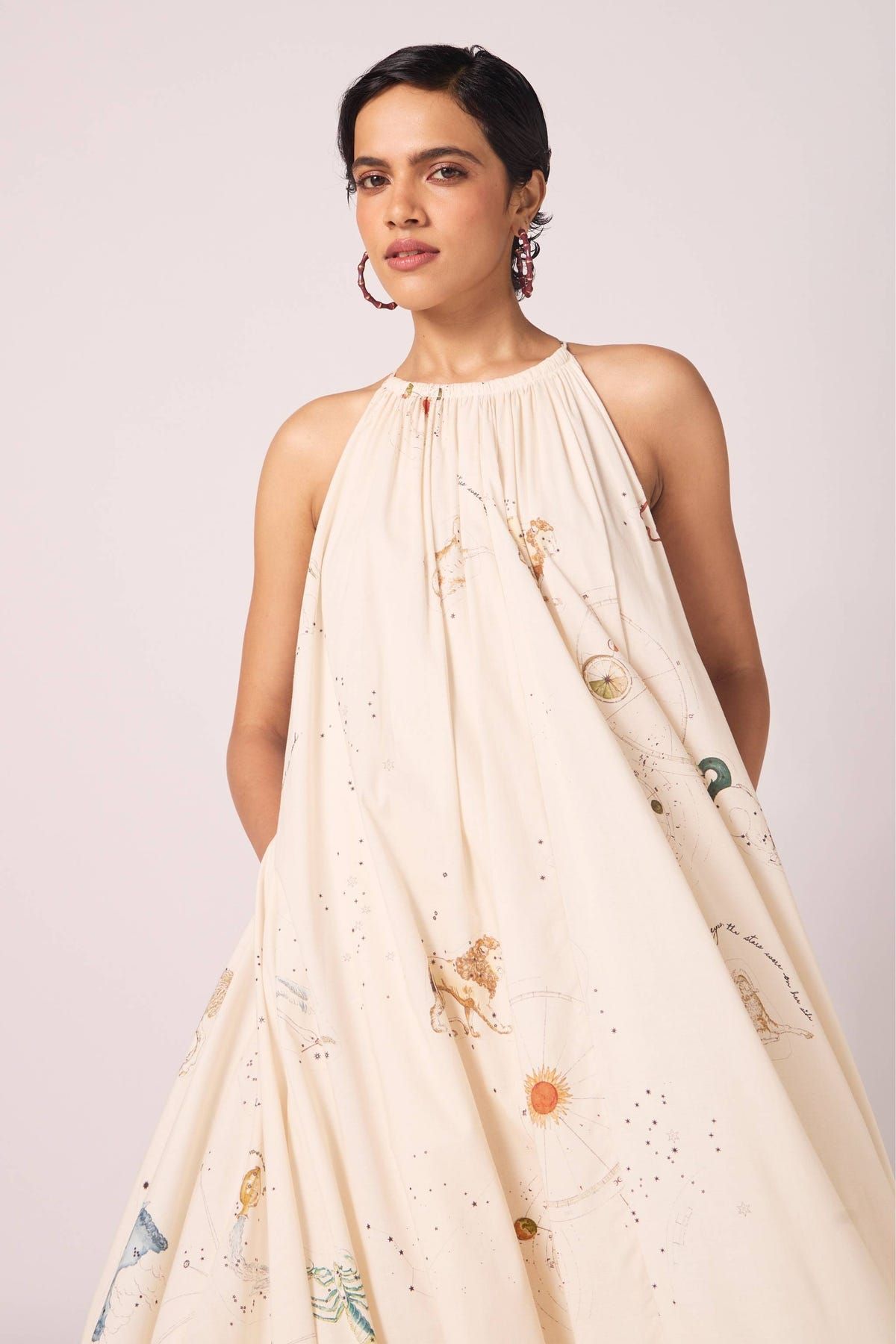 Naiara Zodiac Print Maxi Dress - image 4