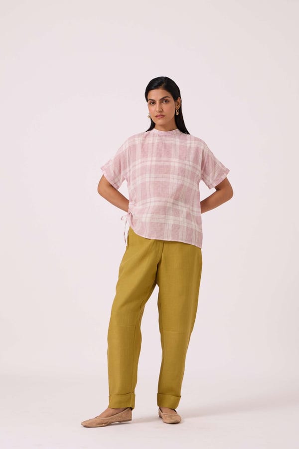 The Summer House — Pip Olive Linen Pants