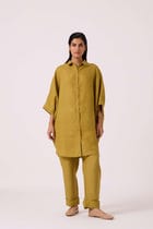 Pip Olive Linen Pants view 6