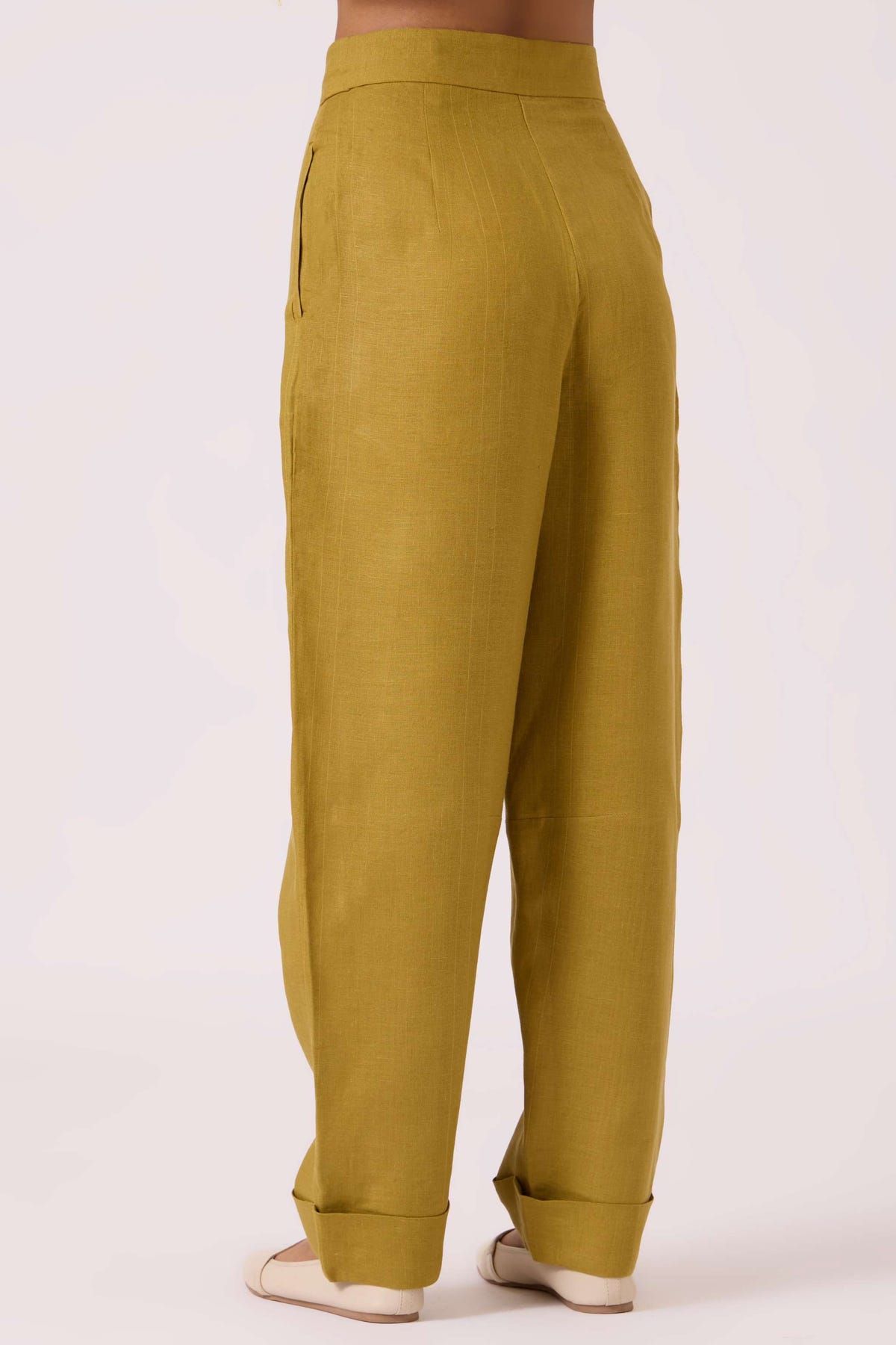 Pip Olive Linen Pants - image 7