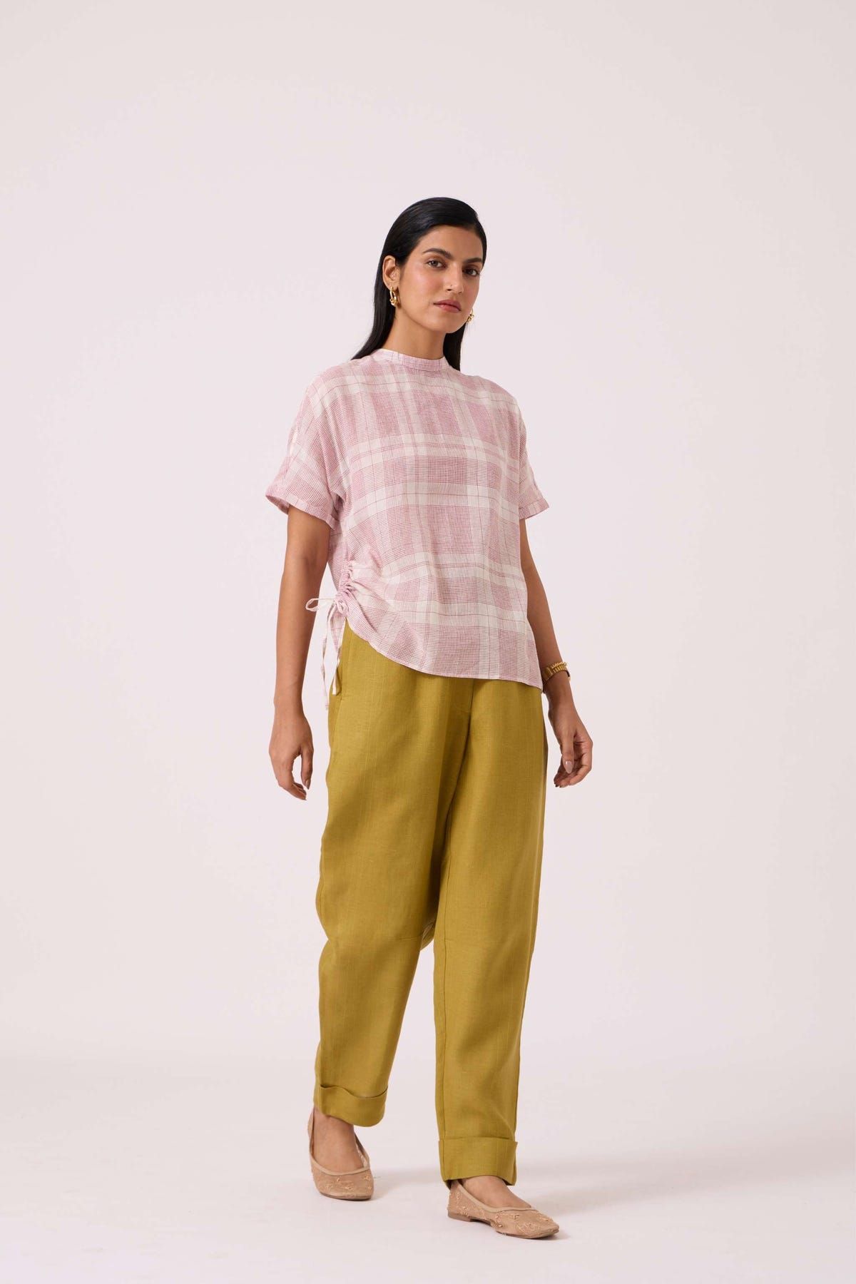 Pip Olive Linen Pants - image 8