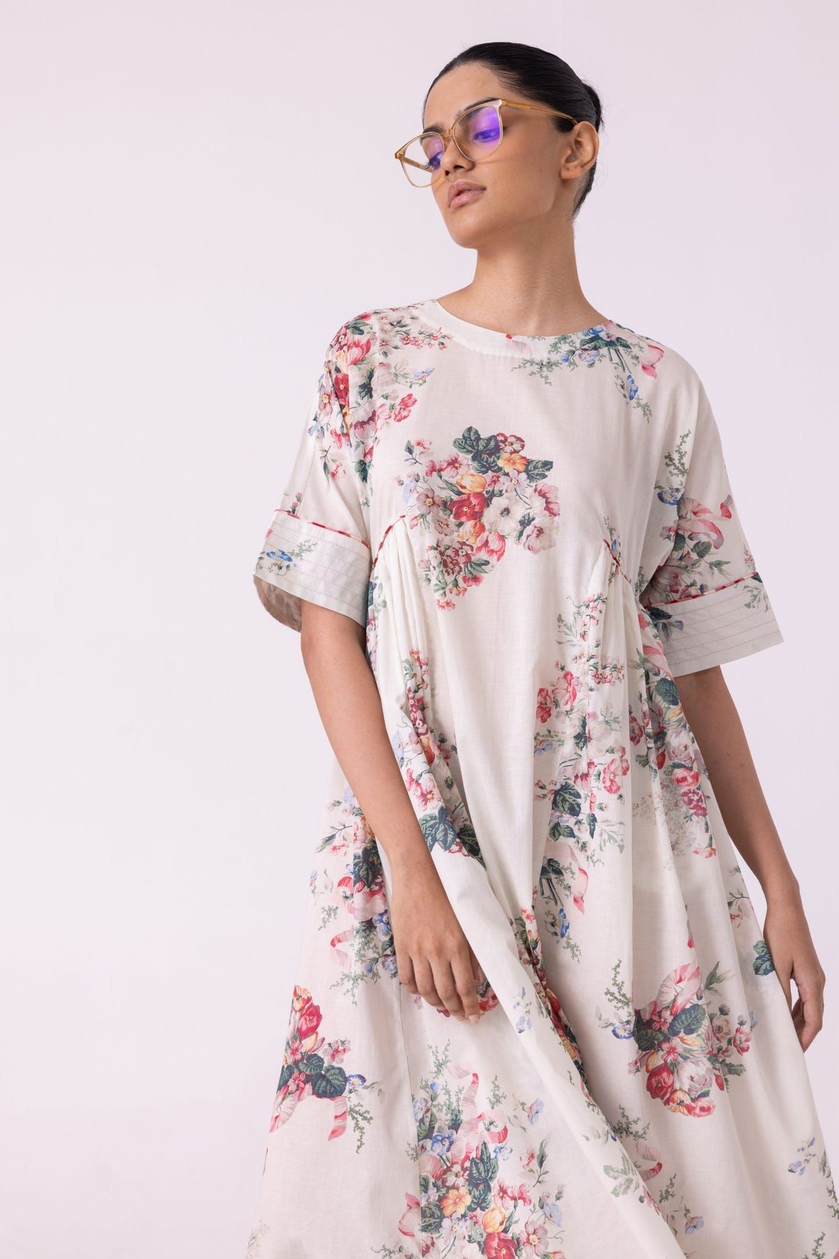 Lily Floral Printed Dress - image 7