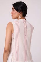 Fyodor Red Stripe Maxi Dress view 11