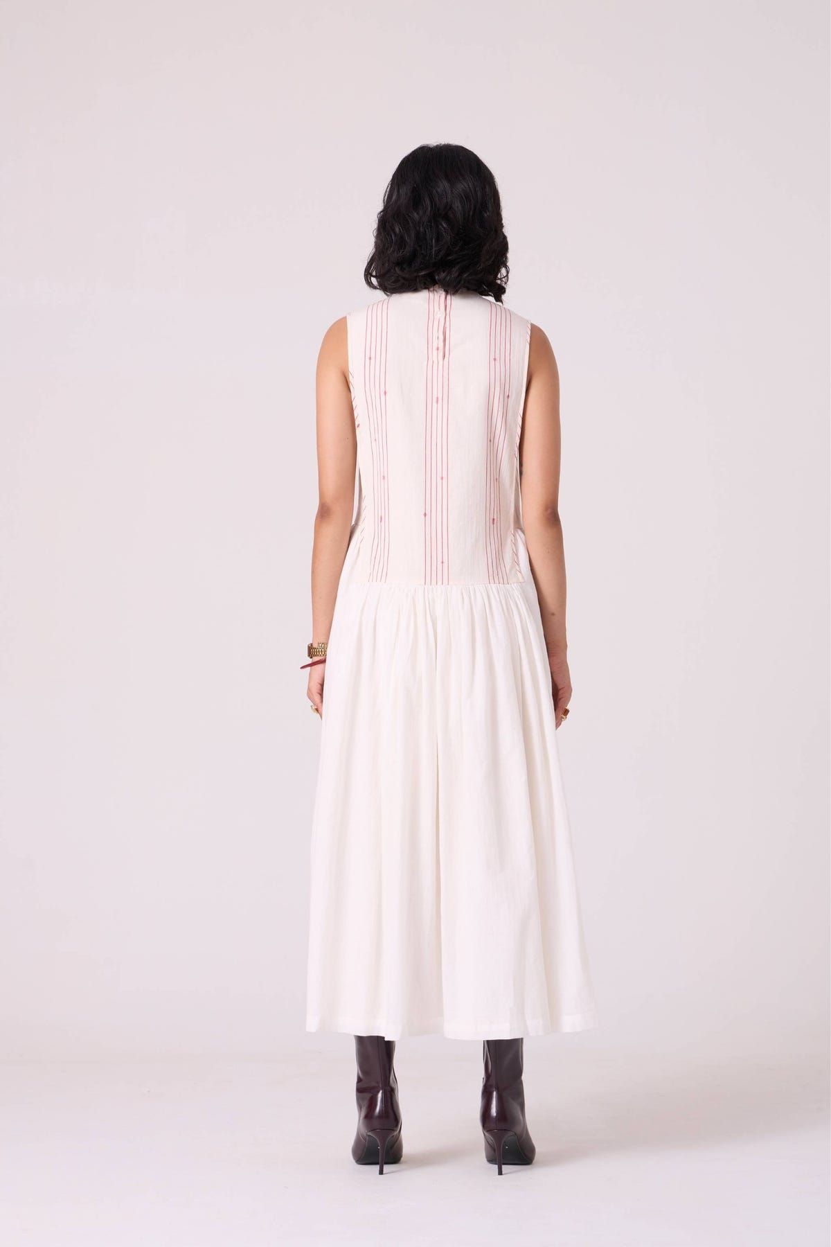 Fyodor Red Stripe Maxi Dress - image 12