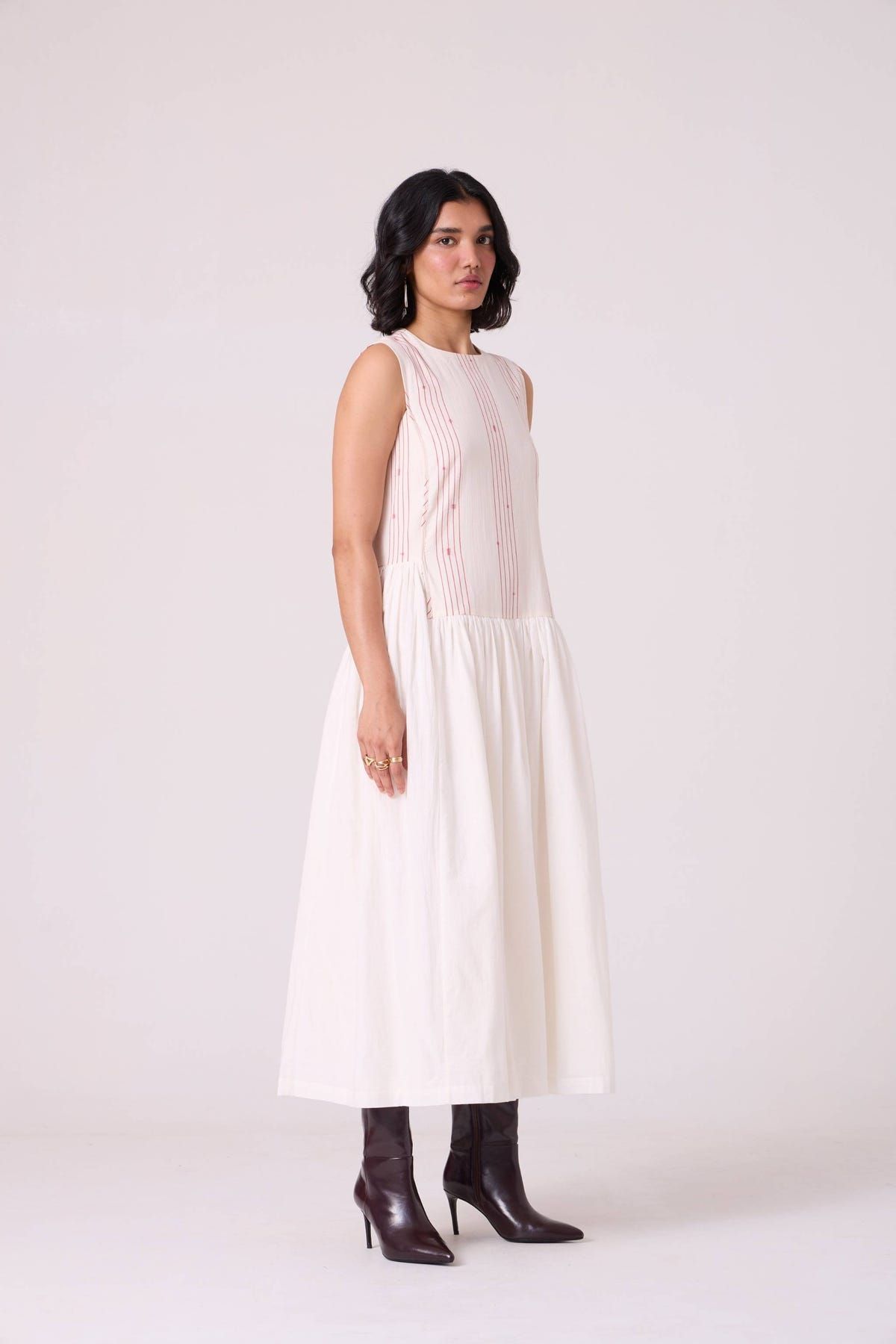 Fyodor Red Stripe Maxi Dress - image 3