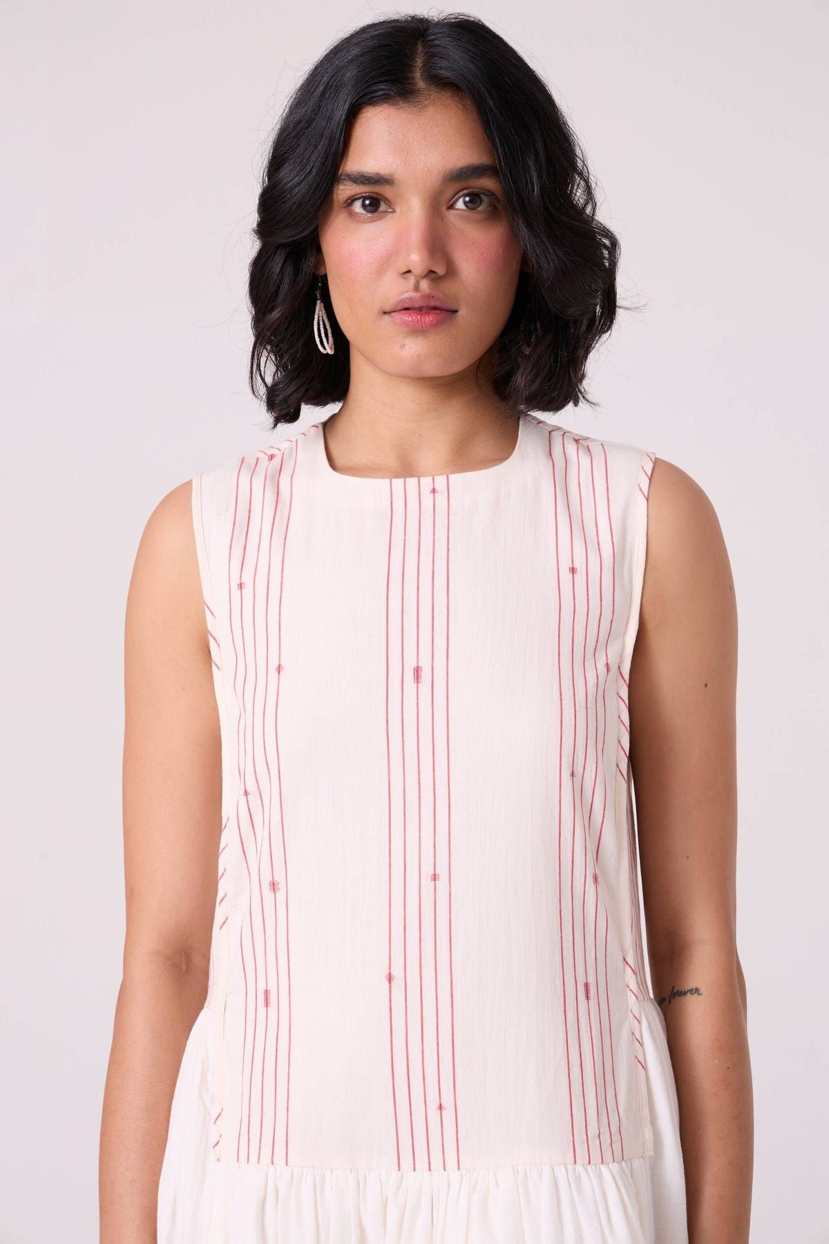 Fyodor Red Stripe Maxi Dress - image 5