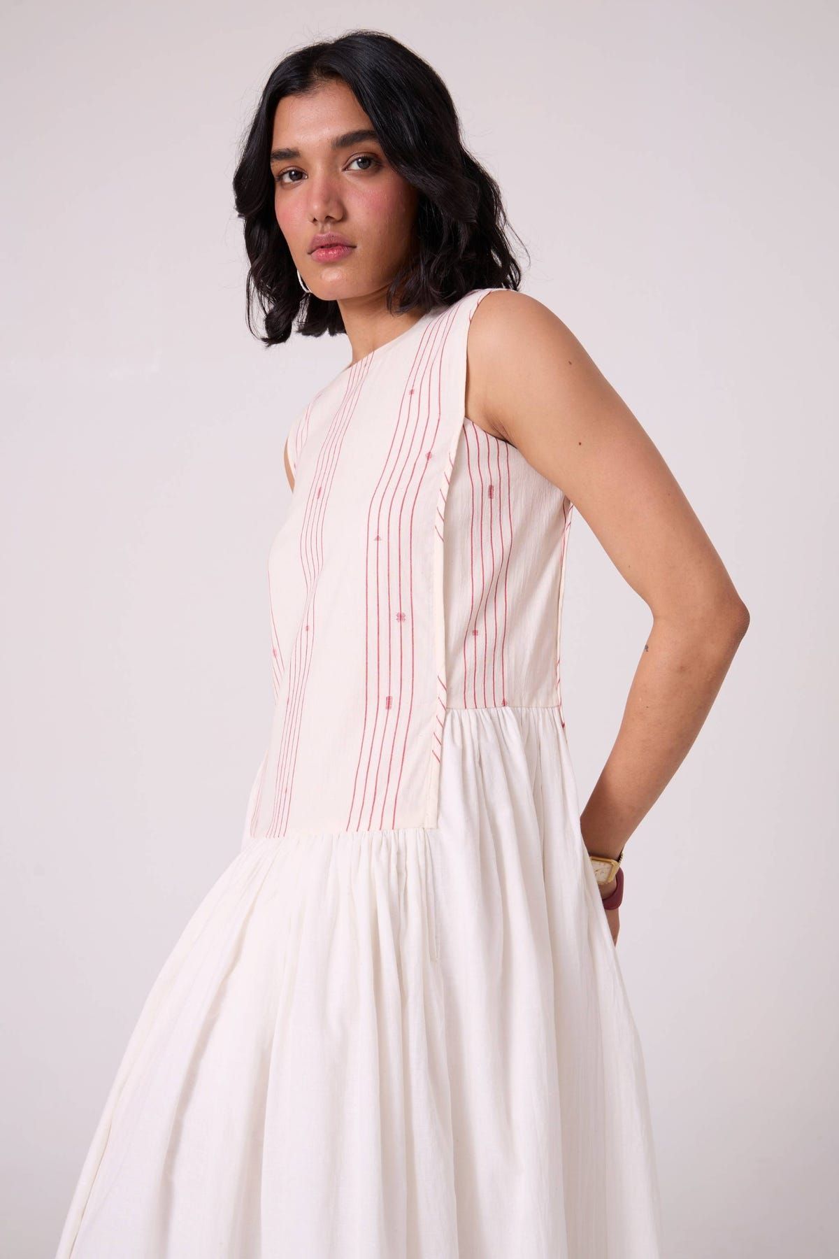 Fyodor Red Stripe Maxi Dress - image 8