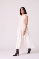 Fyodor Red Stripe Maxi Dress view 10