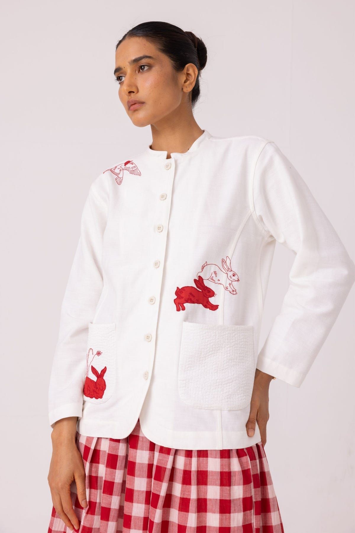 Alma Handwoven Cotton Shacket - image 3