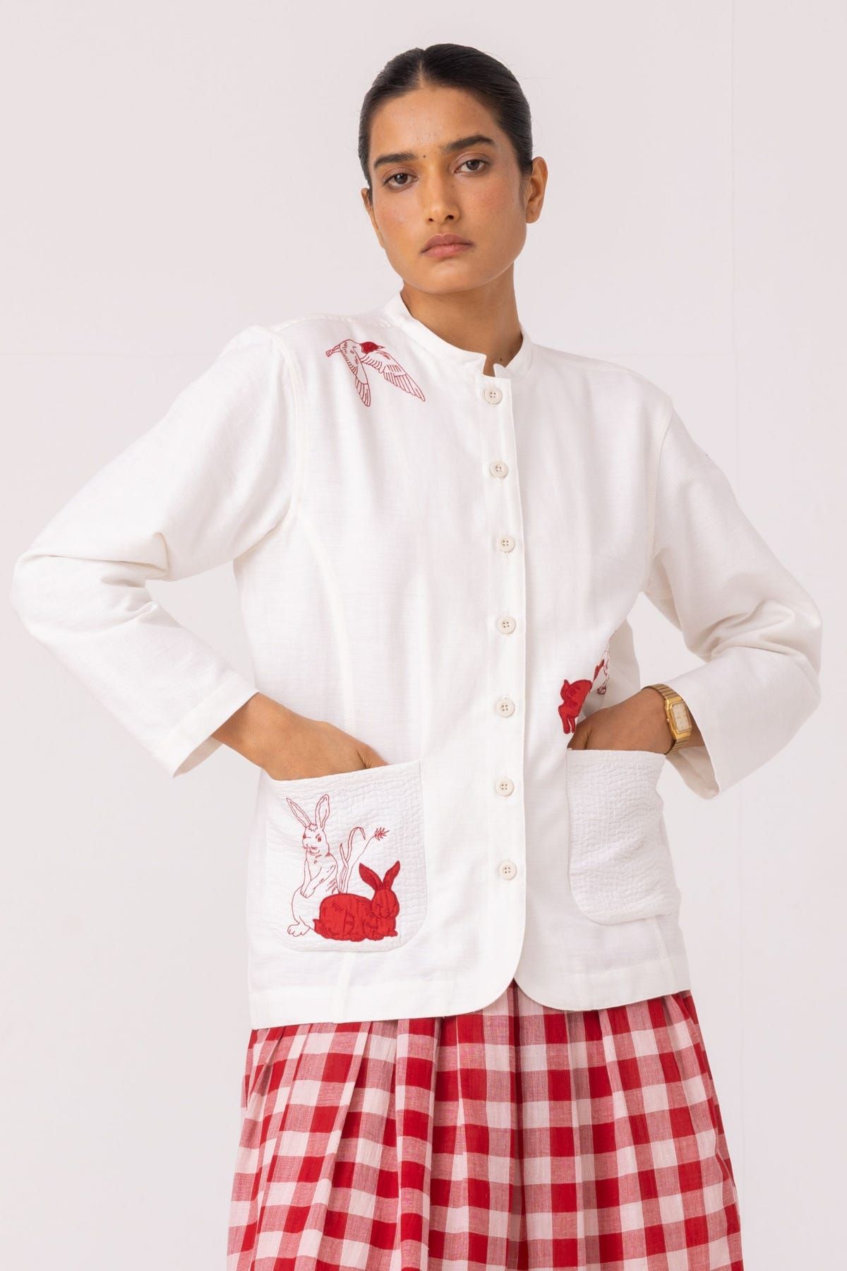 Alma Handwoven Cotton Shacket - image 4
