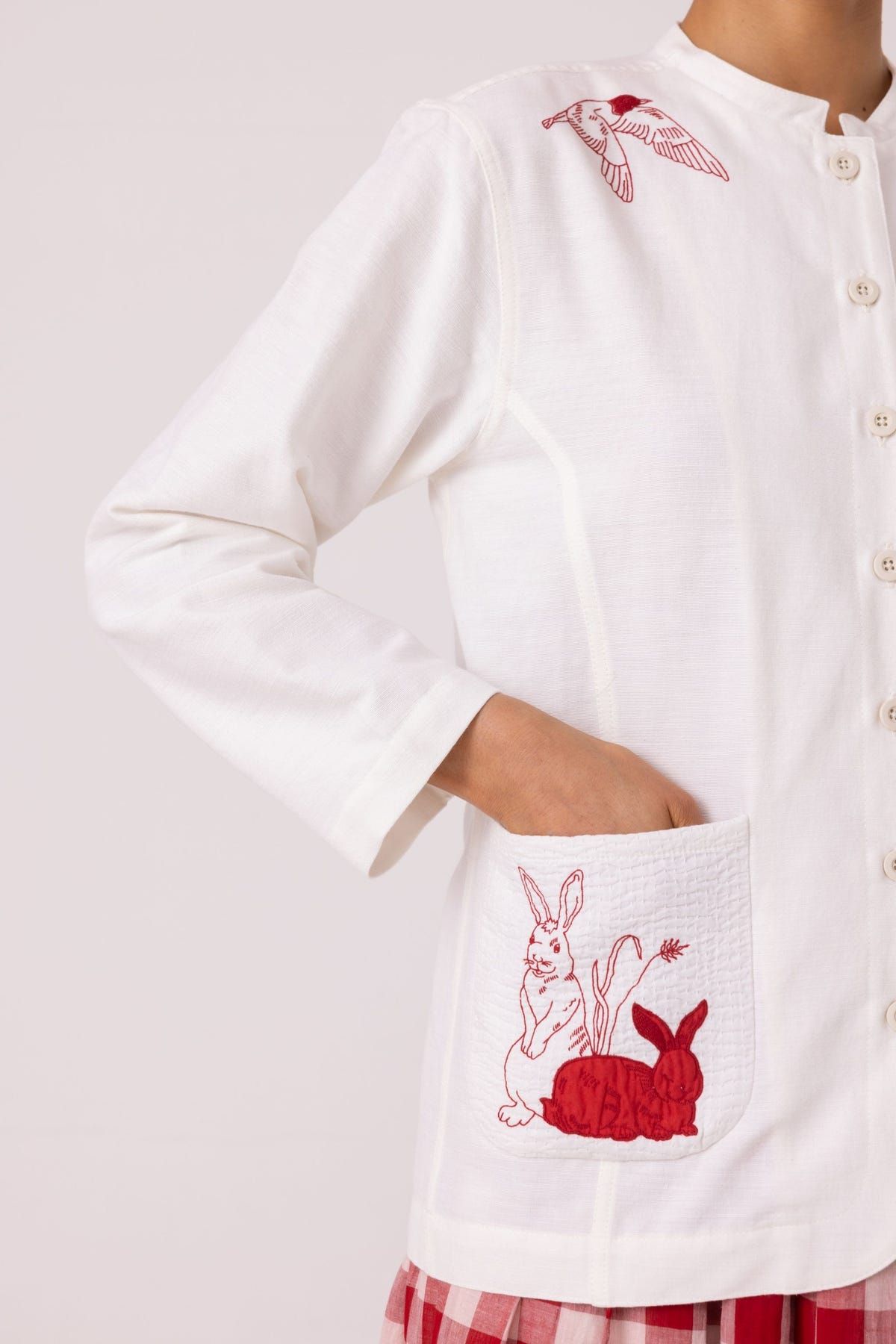 Alma Handwoven Cotton Shacket - image 7