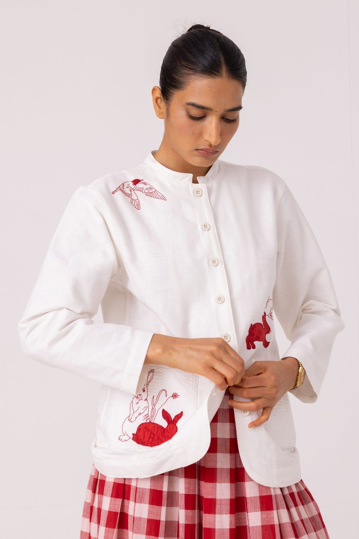 Alma Handwoven Cotton Shacket - image 10