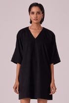 Stad Black Needlecord Shift Dress view 1