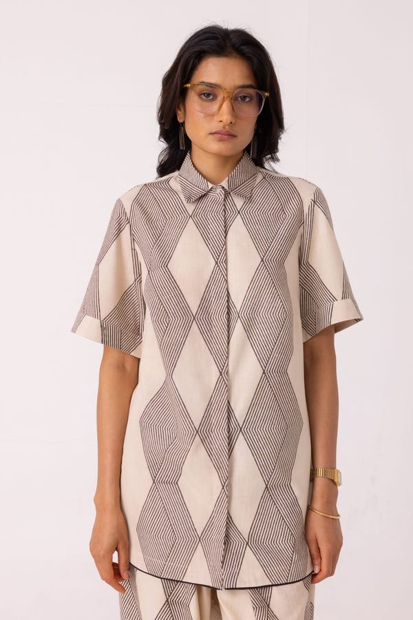 The Summer House — Tess Hand Printed Shirt