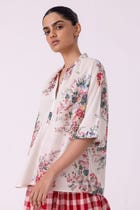 Meg Floral Printed Top view 3