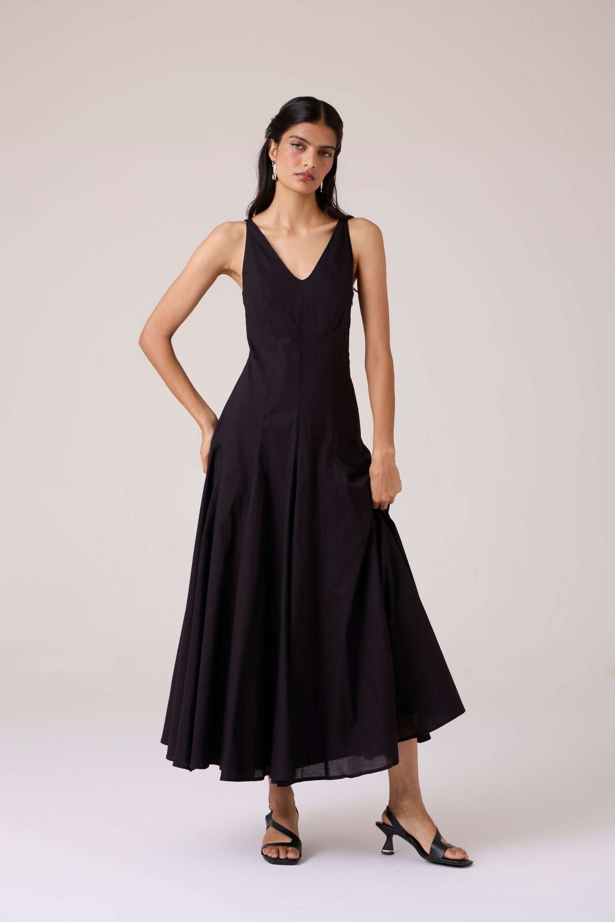 Aurora Black Panelled Dress - image 12