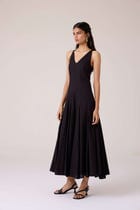 Aurora Black Panelled Dress view 2