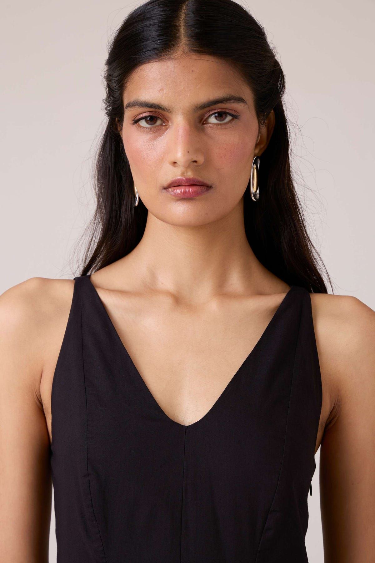 Aurora Black Panelled Dress - image 4