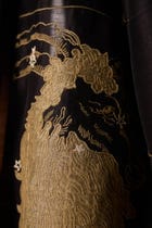 Zuben Zodiac Black Handwoven Embroidered Saree view 3