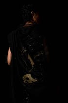 Zuben Zodiac Black Handwoven Embroidered Saree view 9