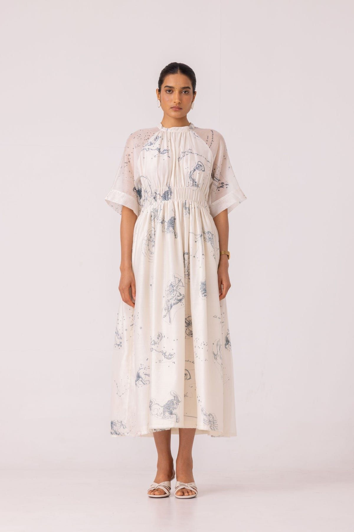 Arha Zodiac Print Handwoven Dress - image 1