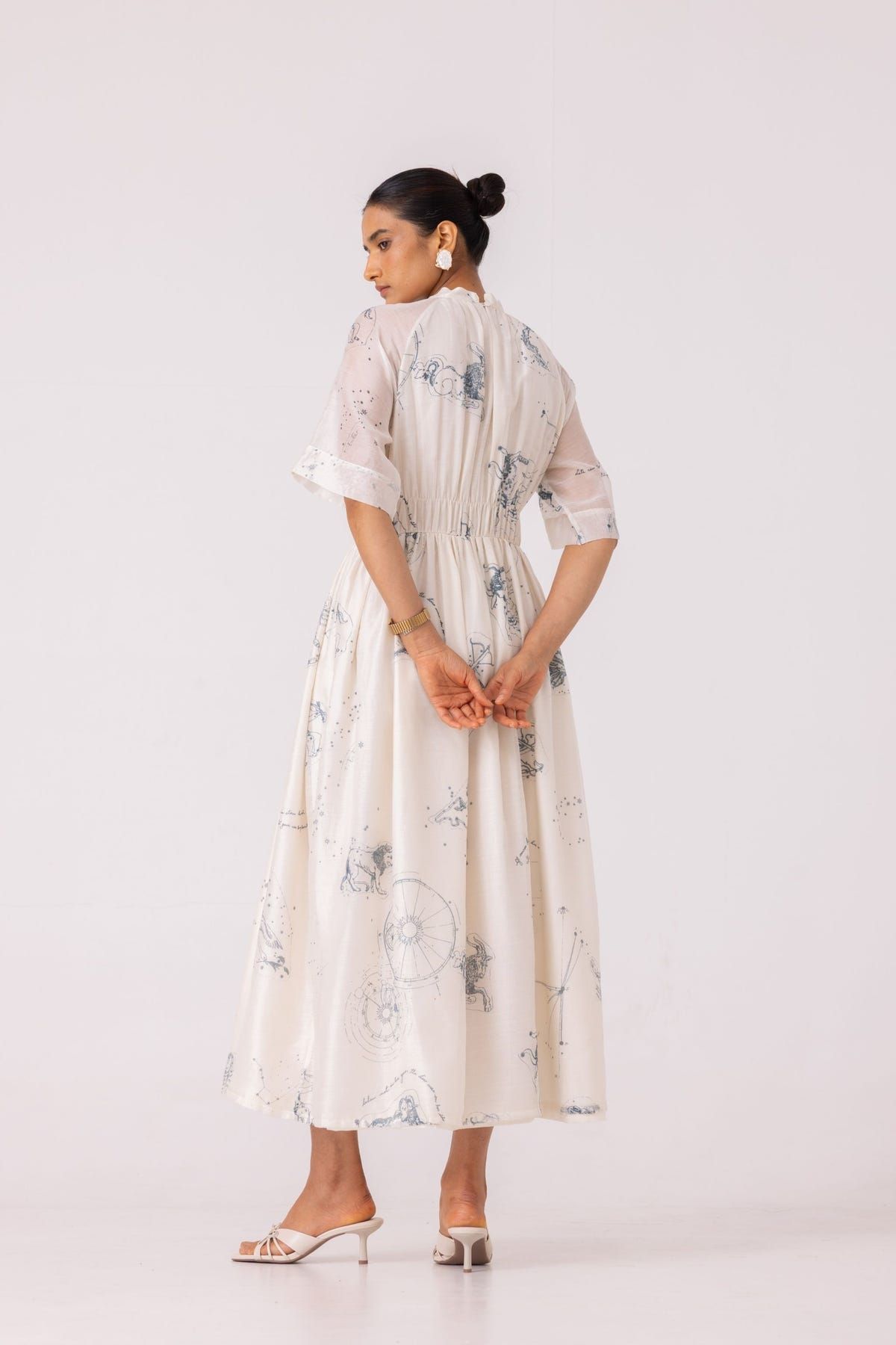 Arha Zodiac Print Handwoven Dress - image 13