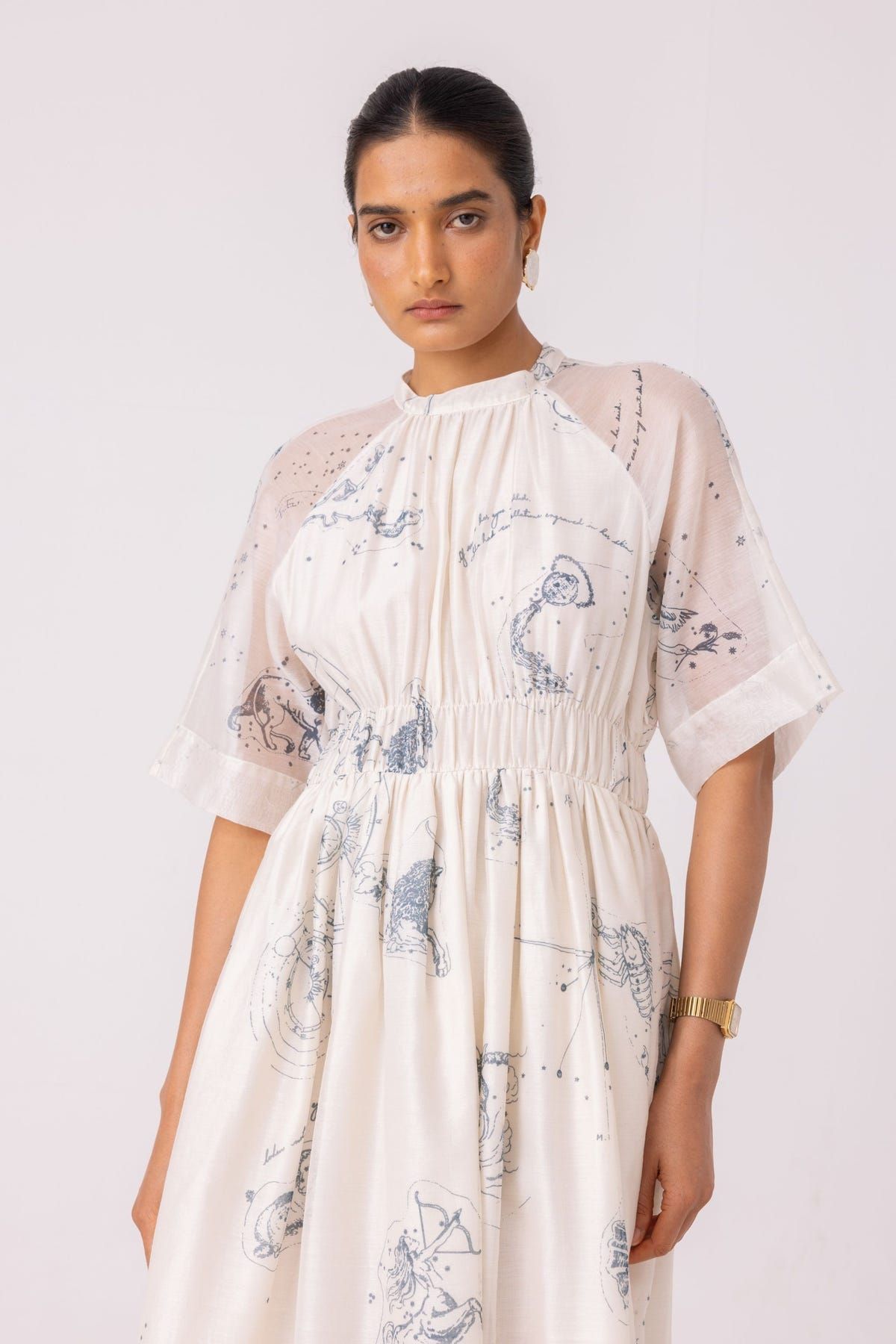 Arha Zodiac Print Handwoven Dress - image 4