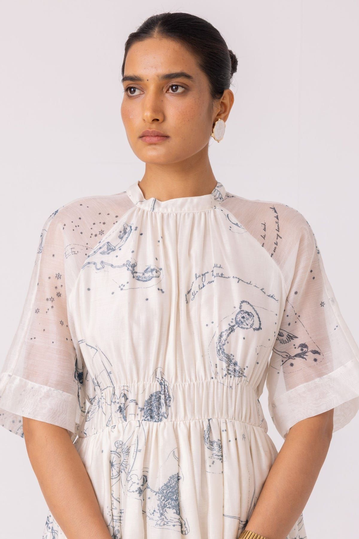 Arha Zodiac Print Handwoven Dress - image 5