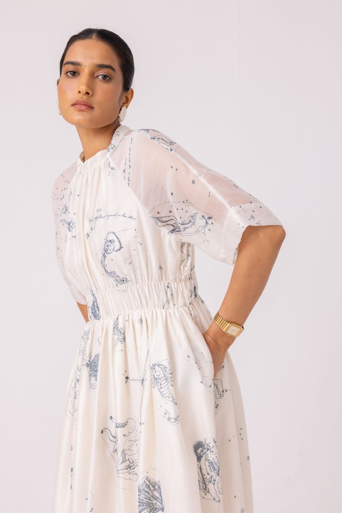 Arha Zodiac Print Handwoven Dress - image 10