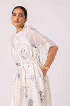 Arha Zodiac Print Handwoven Dress view 10