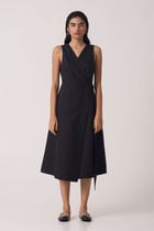 Arandi Black Wrap Dress view 1